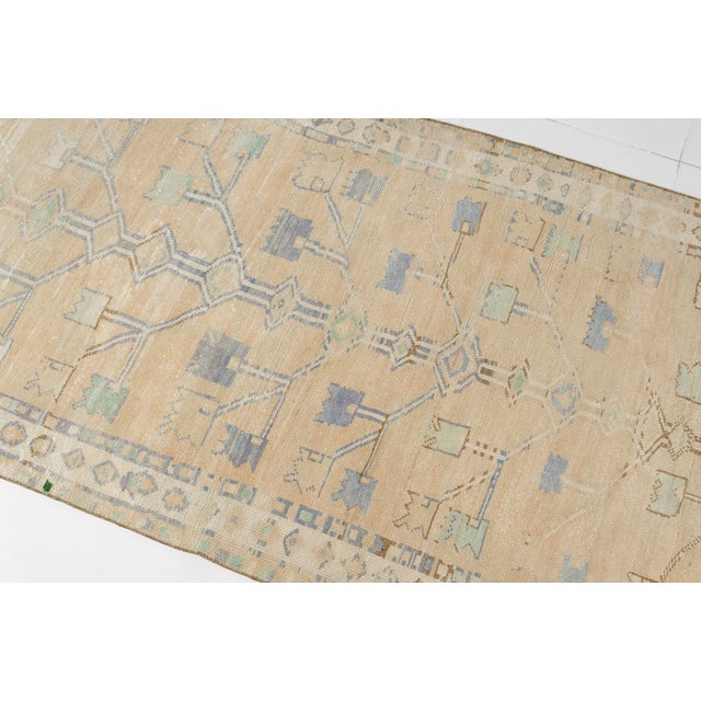 Textile Mid 20th Century Oushak Anatolian Wool Area Carpet For Sale - Image 7 of 10