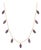 Purple Amethyst Station Neckalce | 925 Sterling Silver Handmade Dainty Necklace For Sale