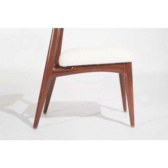 Brown Sculpted Walnut Desk Chair by C. Stan Morris, Circa 1967 For Sale - Image 8 of 12