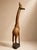 Contemporary Late 20th Century Large Hand-Carved Hand-Painted African Wooden Giraffe Sculpture Floor Statue 60” Safari Decor For Sale - Image 3 of 9