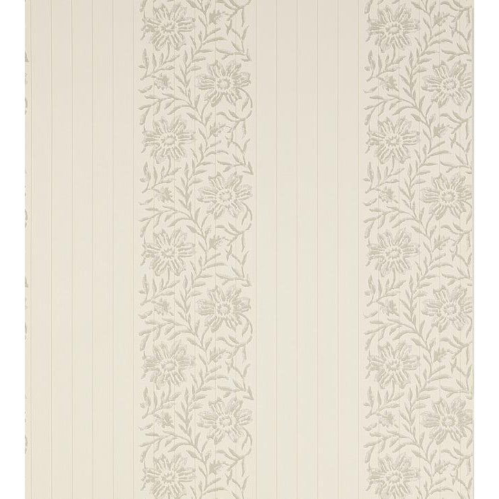 Alys Wallpaper - Alabaster - Sample | Chairish