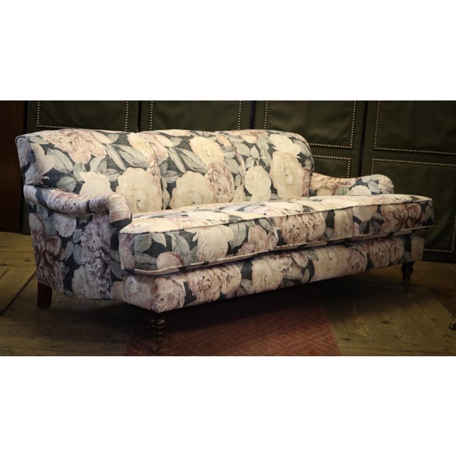 Vintage Three-Seater Sofa in Floral Velvet, 2010s For Sale - Image 17 of 18