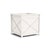 Brown Jordan Venetian 22" Square Planter in Chalk For Sale