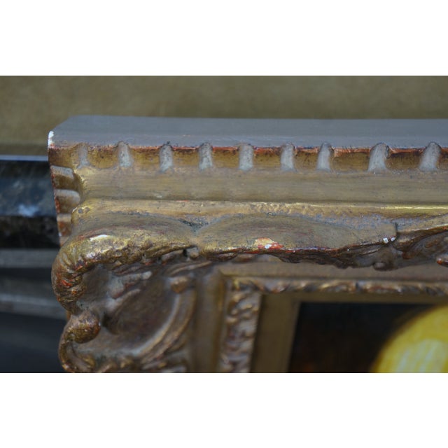 Textile Late 20th Century Philosopher in Meditation Oil Painting After Rembrandt Canvas Framed 22" For Sale - Image 7 of 11