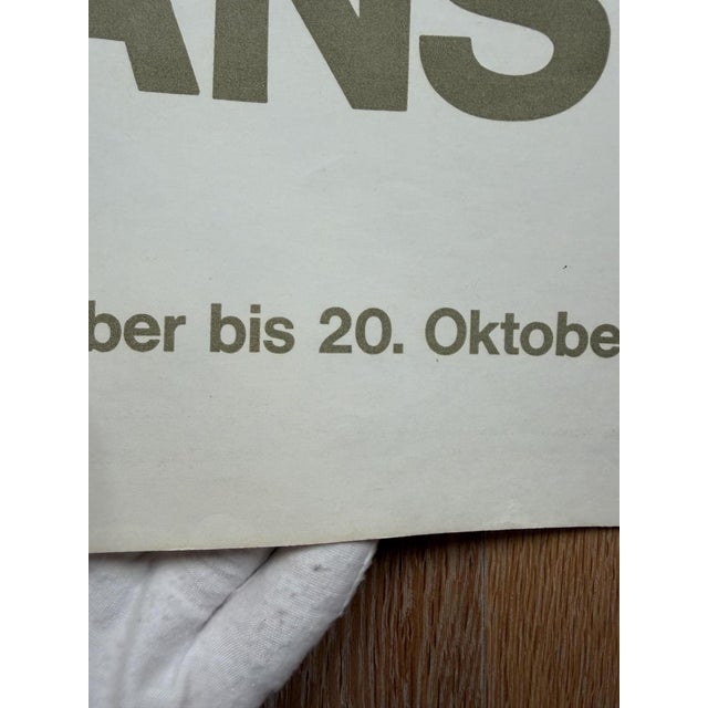 1960s Vintage Exhibition Poster Galerie Erker by Hans Hartung, St. Gallen, 1966 For Sale - Image 5 of 9