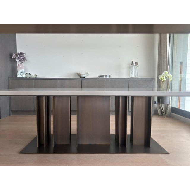 Bronze Nila Dining Table by Davide Sozzi for Promemoria, Italy, 2019 For Sale - Image 9 of 12