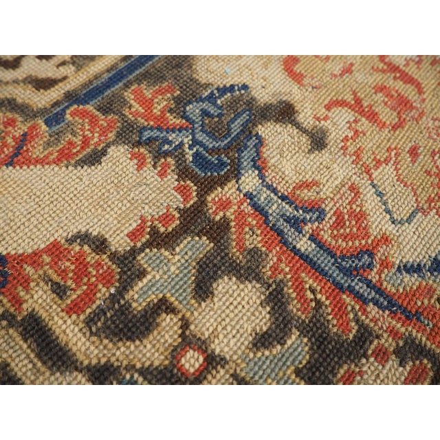 17th Century French Burgundian Walnut Side Table With 19th Century Needlework For Sale - Image 16 of 18