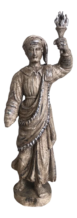 Late 20th Century Tuscan Style Sculpture of a Santos.