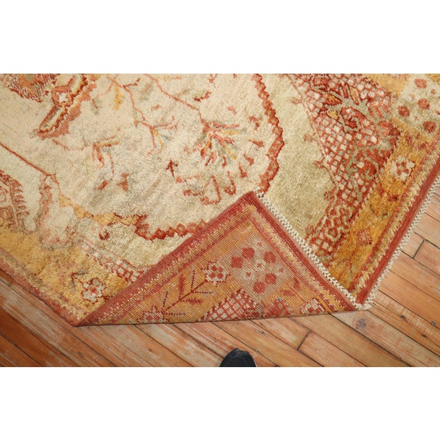 Antique Zabihi Collection Angora Oushak Rug - 3'8" x 5'8" For Sale - Image 4 of 9