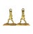 1980s Vintage Baldwin Solid Brass Minuteman Colonial Soldier Bookends Pair Usa. For Sale - Image 5 of 7