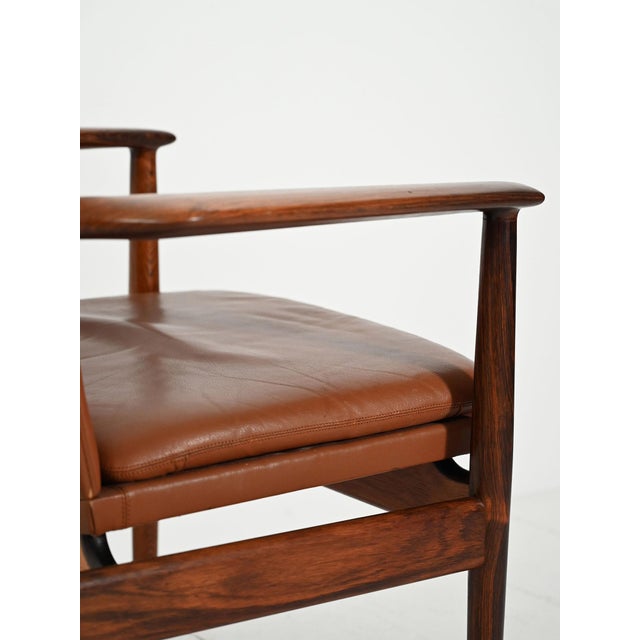 Ark Armchairs in Leather by Arne Vodder for Sibast, 1960s, Set of 2 For Sale - Image 14 of 17