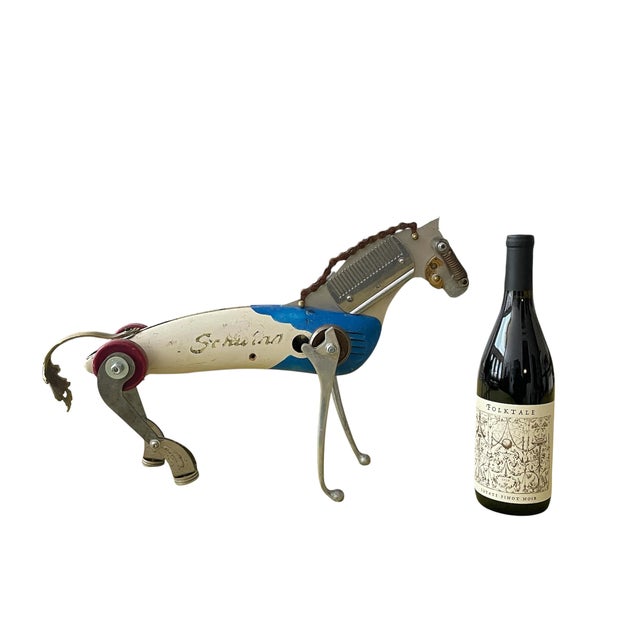 Metal 1960s Abstract Folk Art Metal Horse For Sale - Image 7 of 7