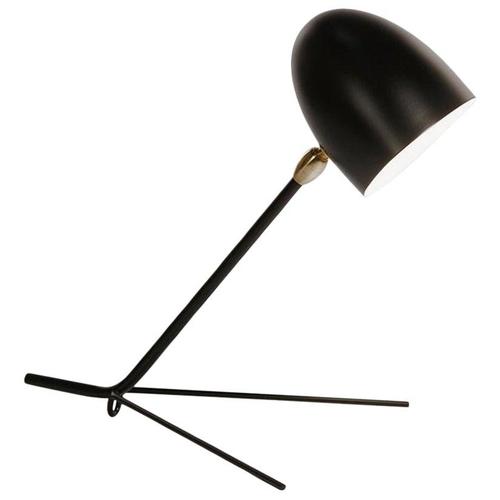 Mid-Century Modern Black Cocotte Table Lamp by Serge Mouille For Sale - Image 10 of 10