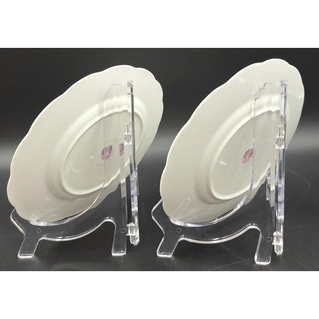 Vintage Queen Anne "Royal Bridal Gown" Duo- 1949 English Bone China- Dessert & Tea/Side Plate For Sale - Image 9 of 18