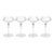 Ondine 4-Piece Set Fluted Coupe Glasses, Clear with Shadow Gray Accent For Sale - Image 4 of 4