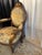 Brown Late 20th Century Ornate French Transitional Style Carved Ram's Head Armchair in Leopard Tapestry For Sale - Image 8 of 13