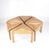 Amazing set of 6 rattan modular triangular coffee tables\. Very unique and functional: you can display them as you want,...
