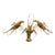 Brass and Shell Inlay Lobsters from Blue Carreon Home - Set of 3 For Sale