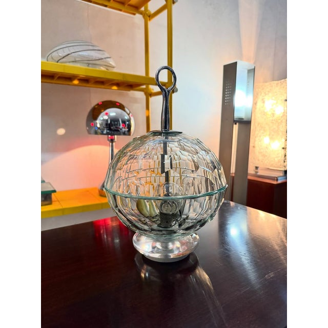 Murano Cut Glass Table Lamp, 1970s For Sale - Image 4 of 9