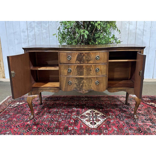 English Chippendale Mahogany Sideboard, 1930s For Sale - Image 4 of 17