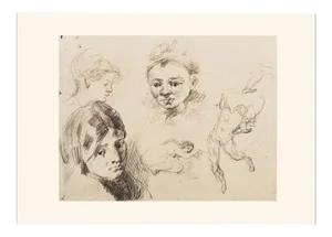 1959 After Paul Cézanne "Sketches", First Edition Monochrome Lithograph