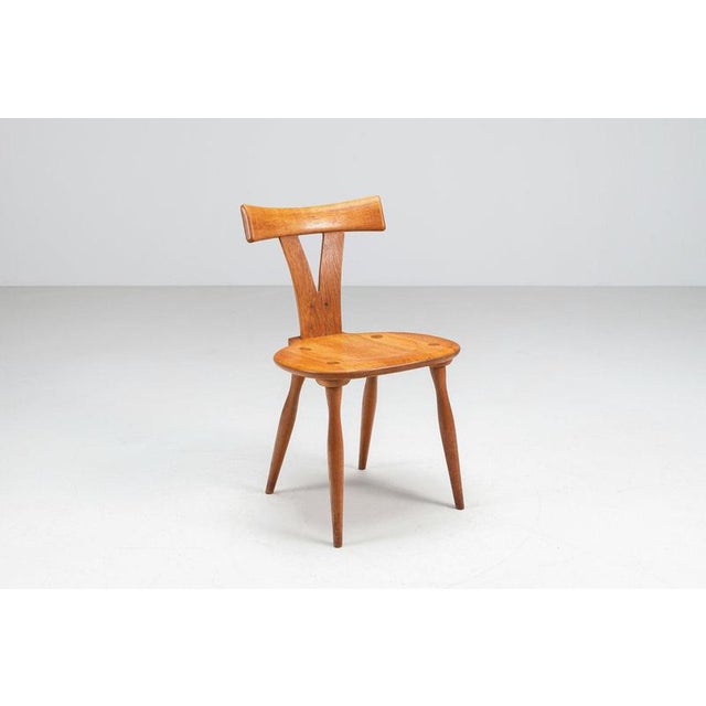 Vintage Scandinavian Dining Chairs in Oak, Sweden, 1960, Set of 4 For Sale - Image 6 of 14