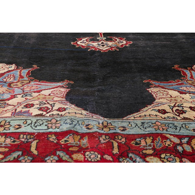 Early 20th Century Antique Persian Tabriz Rug, 06'03 X 11'05 For Sale - Image 5 of 10