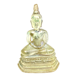 Vintage Glass or Lucite Buddha Statue of Phra Kaeo