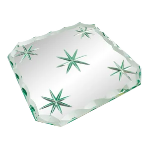 Jean Luce Art Deco Mirrored Glass Tray Platter Centerpiece, 1930s