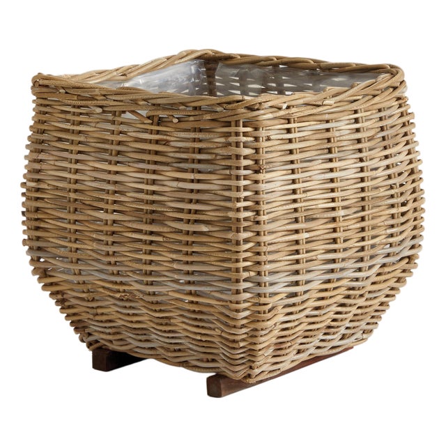 Sylvie Square Taper Basket Large For Sale
