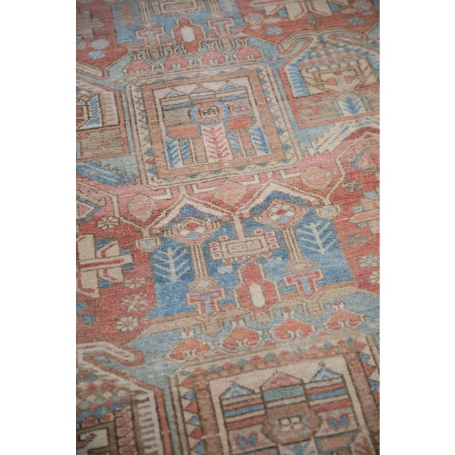 Red Vintage Distressed Bakhtiari Carpet - 9'3" X 11'4" For Sale - Image 8 of 11