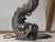 Vintage Zoomorphic Dragon Lamp in Cast Metal, 1970s For Sale - Image 13 of 18