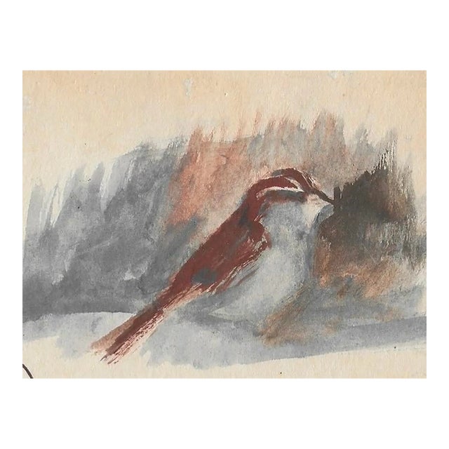 1940s Helen Beacham Bird Painting For Sale