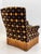 Brown Pair of French Art Deco His & Hers Armchairs in Geometric Velvet, Circa 1930s For Sale - Image 8 of 17