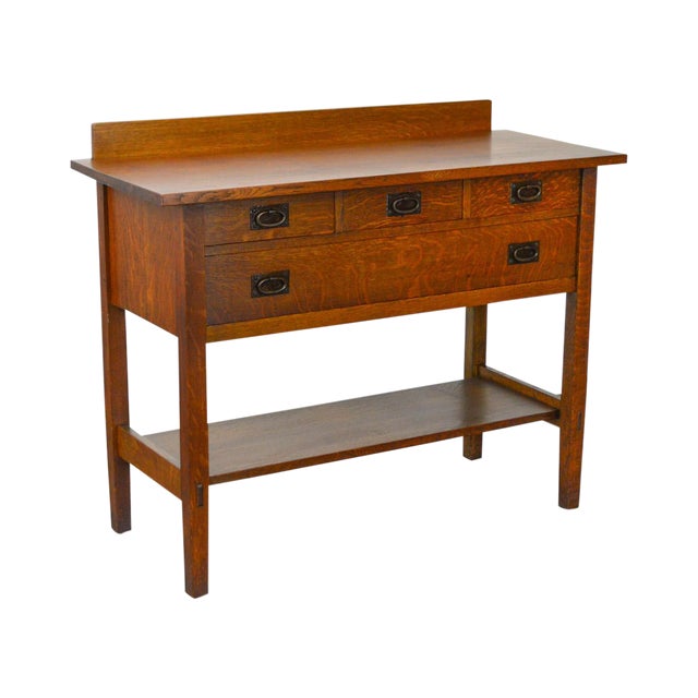 Gustav Stickley 819 Antique Mission Oak 4 Drawer Server Chairish