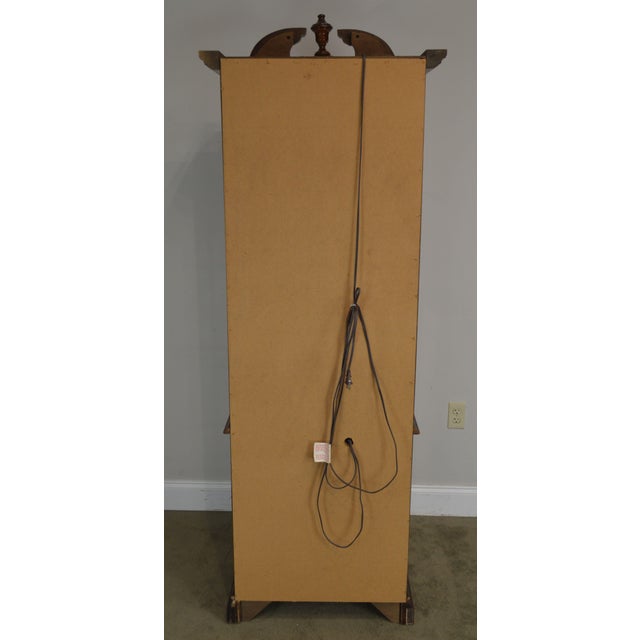 Traditional Cherry Narrow Curio Display Cabinet Chairish