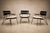 Three Armchairs in Ebonized Wood & Metal With Loose Cushion, Carlo Hauner, 1950s For Sale - Image 15 of 18