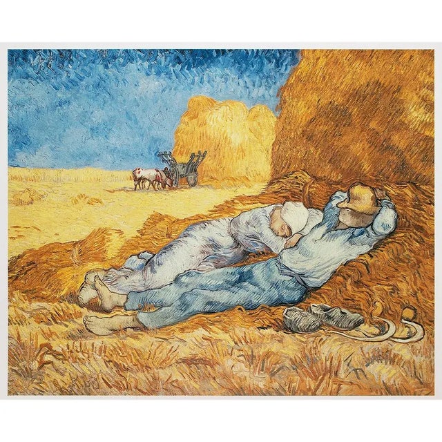 2008 After Van Gogh "Noon: Rest From Work (After Millet)", First Edition German Poster For Sale In Dallas - Image 6 of 7