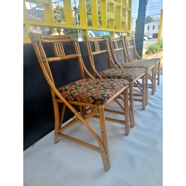 La Jolla Ratan Co Set of 4 Chairs For Sale - Image 10 of 11