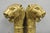 Vintage Italian Regency Neoclassical Large Brass Lion Sconce Door Handles Pair For Sale - Image 17 of 17