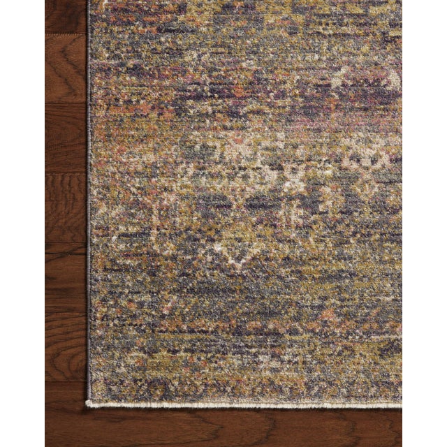 Loloi Rugs Jean Stoffer x Loloi Bradbury Ink / Multi 7'-9" x 7'-9" Round Area Rug For Sale - Image 4 of 7