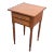 Early 20th Century Antique 2 Drawer Cherry Stand Side Table For Sale