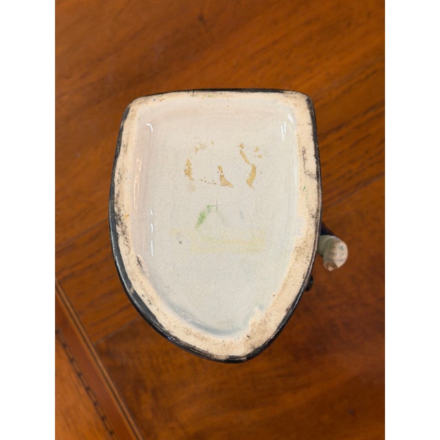 Antique French Majolica Punch Character Toby Jug Pitcher For Sale In Atlanta - Image 6 of 6