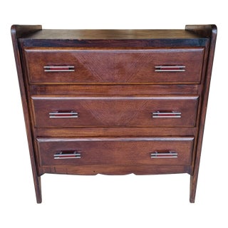 Vintage Chest of Drawers in Walnut, 1950s For Sale