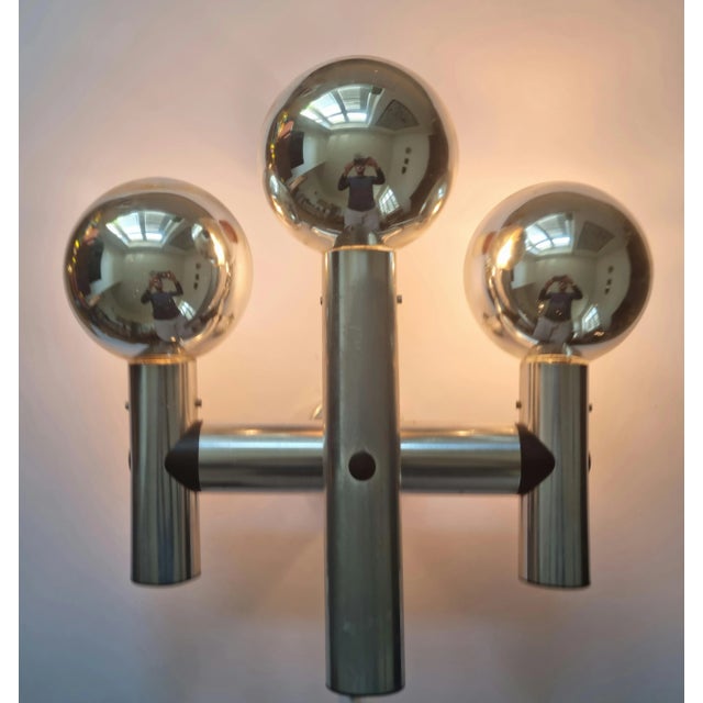 Mid-Century Austrian Wall Sputnik for Kalmar, 1970s For Sale - Image 12 of 15