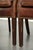 This set of 2 versatile cognac-colored English-style cowhide leather occasional chairs/desk chairs is finished with...