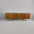 Italian modern wooden and metal sideboard, 1970s Wood and metal sideboard. The all-wood structure features a front with...