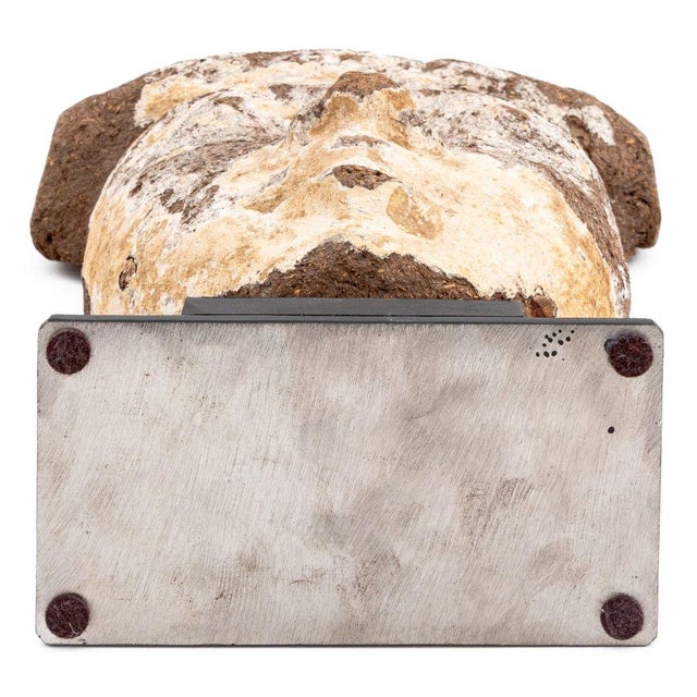 Brown Egyptian Painted Sarcophagus Mask For Sale - Image 8 of 8