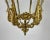 Vintage Ceiling Lantern in Bronze with Etched Glass Panels, 1930s For Sale - Image 4 of 11