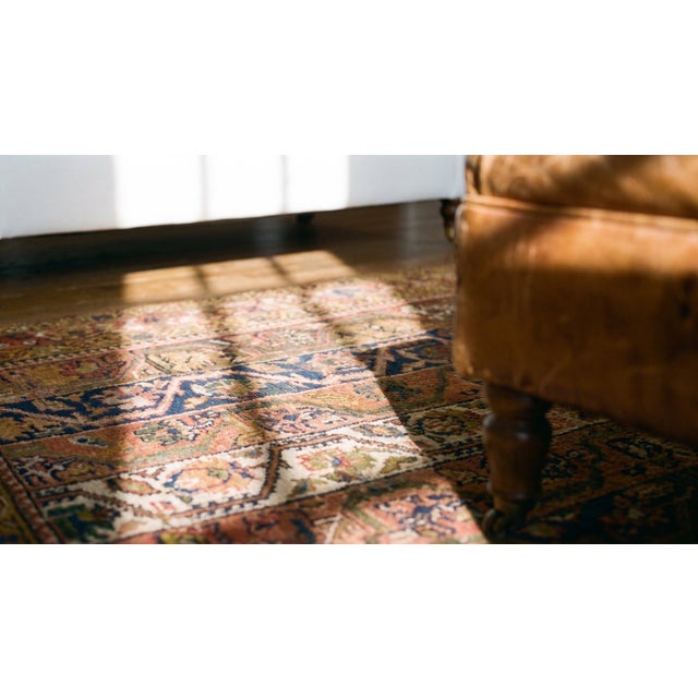 Textile Beautifully Rustic Tribal Geometric Antique Persian Malayer Rug For Sale - Image 7 of 9